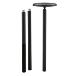 Lucande lámpara exterior LED Akito, antracita, 220 cm, IP54