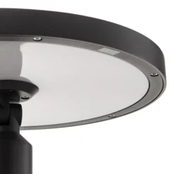 Lucande lámpara exterior LED Akito, antracita, 220 cm, IP54