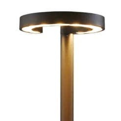 Lucande Lámpara exterior LED Jannis, antracita, metal, 200cm