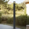 Lucande lámpara exterior LED Tavion, 230 cm, antracita, IP65