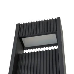 Lucande lámpara exterior LED Tavion, 230 cm, antracita, IP65