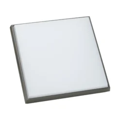 Lucande Lámpara LED de techo para exterior Amra, 30 cm, angular, antracita