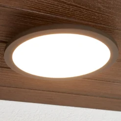 Lucande, lámpara LED de techo para exterior Malena, detector de movimiento, IP65
