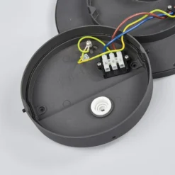Lucande, lámpara LED de techo para exterior Malena, detector de movimiento, IP65