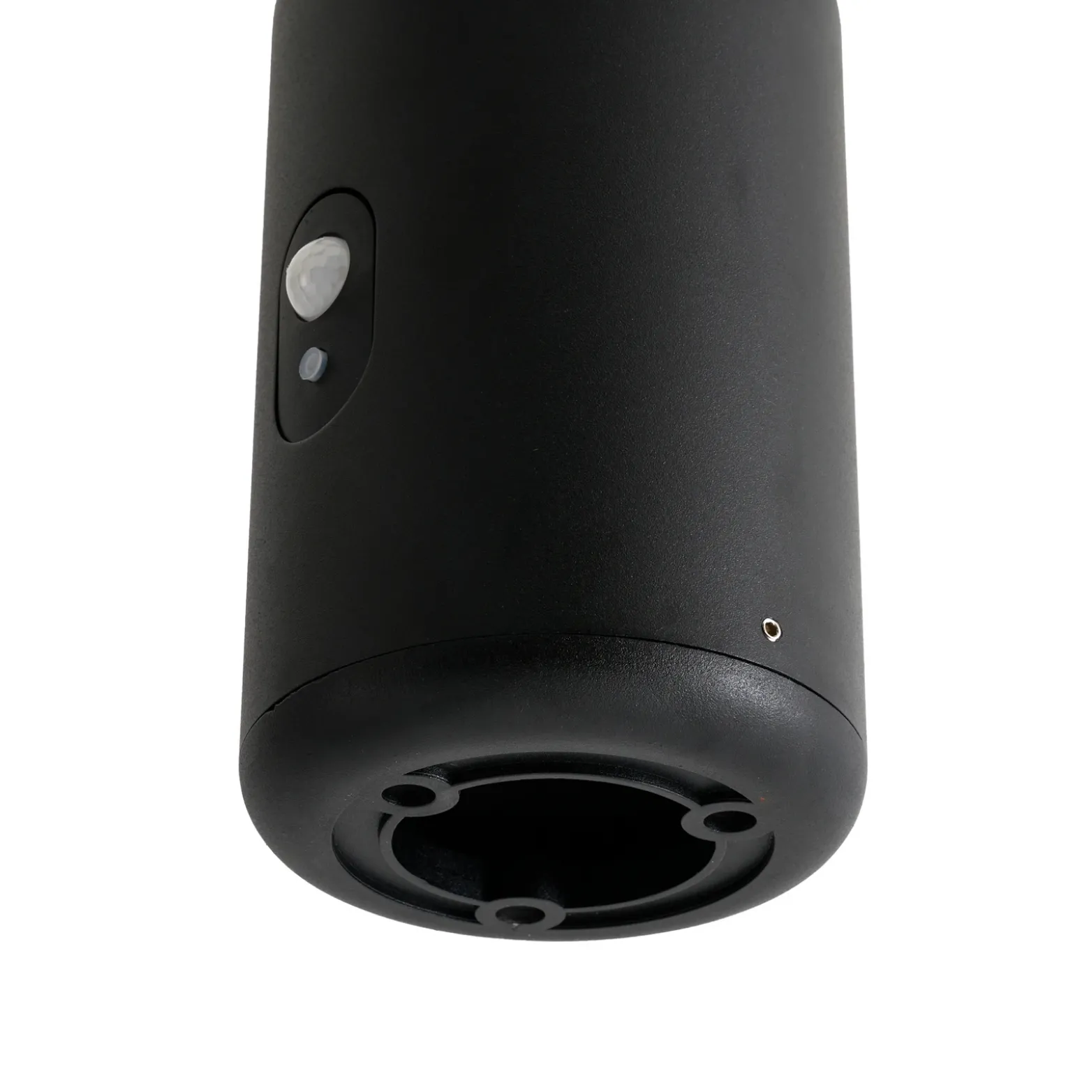 Lucande Lámpara sobremuro LED solar Elario, 44 cm, negra, sensor