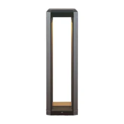 Lucande Lámpara sobremuro LED Fery, antracita, metal, 50 cm, IP65