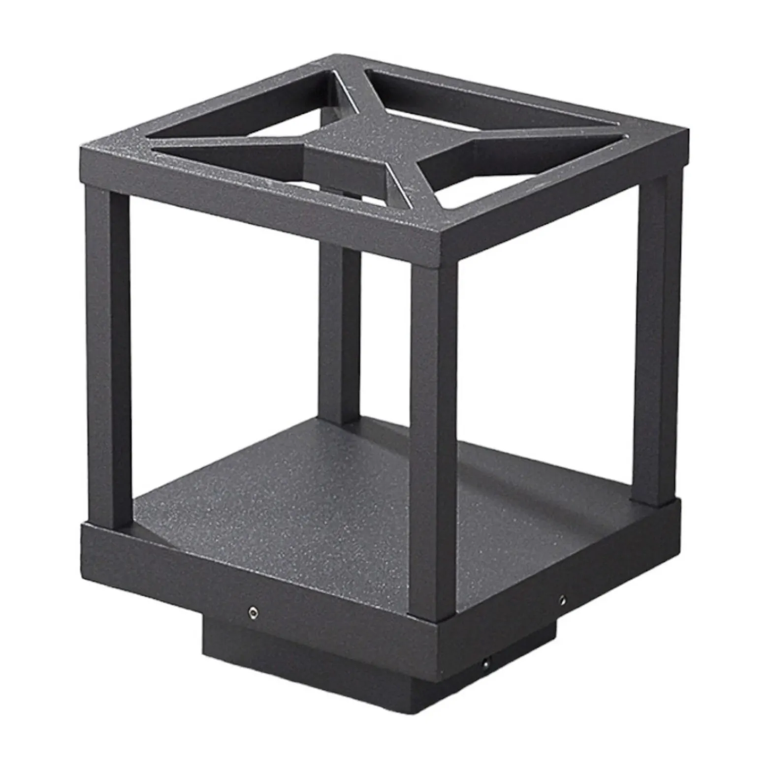 Lucande Lámpara sobremuro LED Lealan, negra, metal, 23 cm, IP54