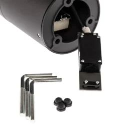 Lucande Lámpara sobremuro LED Lucius, 27 cm, antracita, IP54