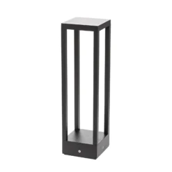 Lucande lámpara sobremuro LED Carlota, 50 cm, antracita, aluminio