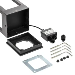 Lucande lámpara sobremuro LED Carlota, 50 cm, antracita, aluminio