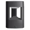 Lucande lámpara sobremuro LED Pirron, 20 cm, triangular, IP54