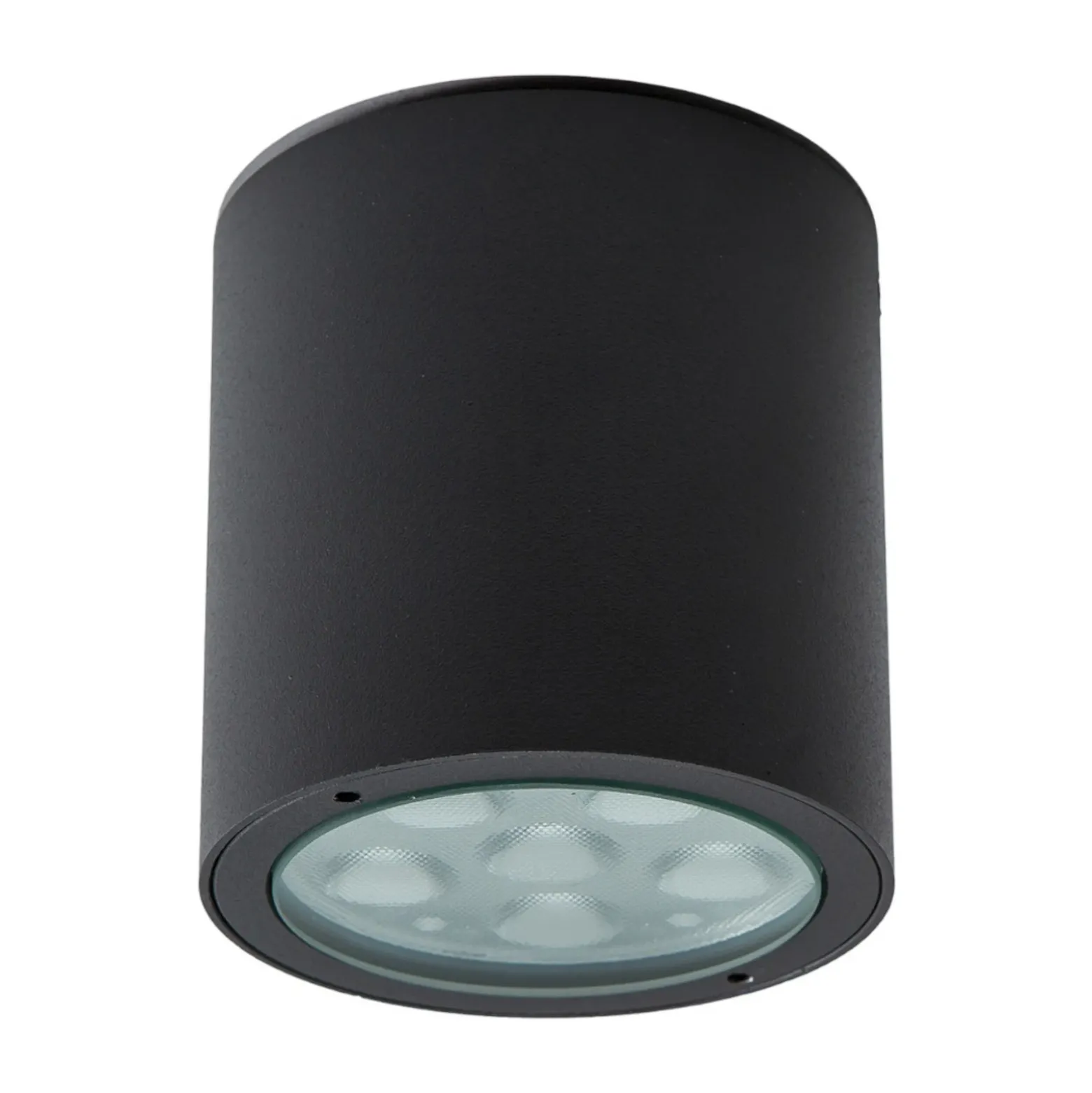 Lucande plafón LED Meret, redondo, antracita, metal