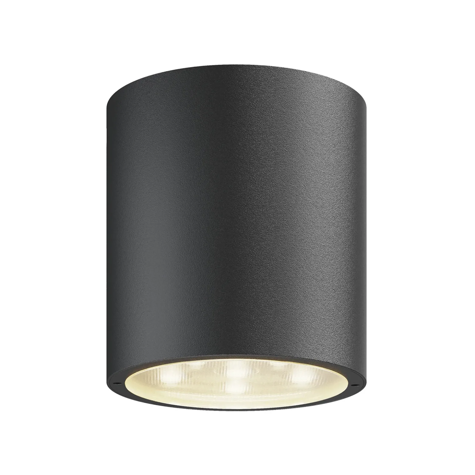 Lucande plafón LED Meret, redondo, antracita, metal
