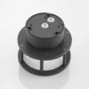 Lucande plafón para exterior Berenike, Ø 17 cm, gris, GX53