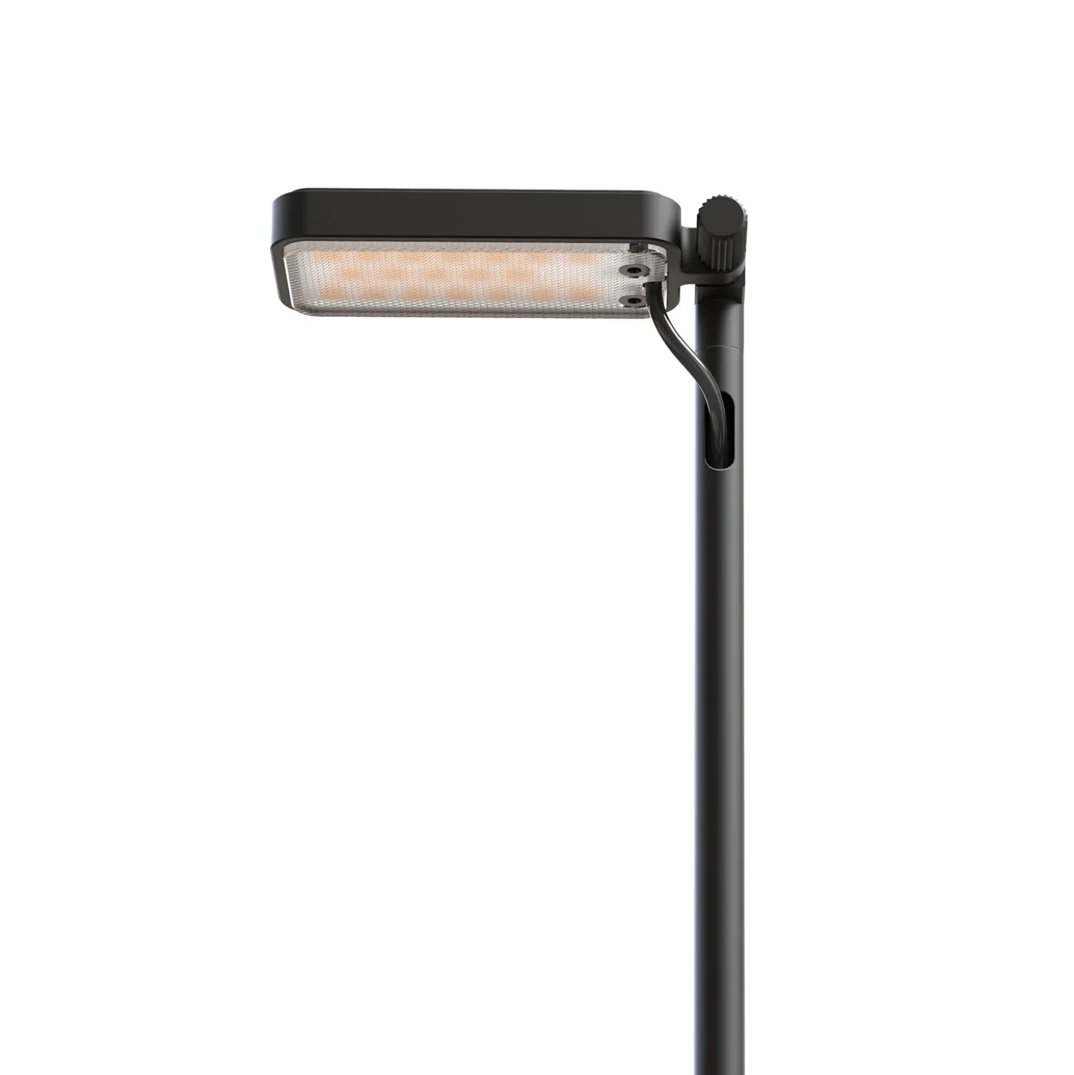 Luceplan Bolardo luminoso LED Flia, 2 luces, negro, plástico