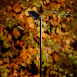 Luceplan Bolardo luminoso LED Flia, 2 luces, negro, plástico