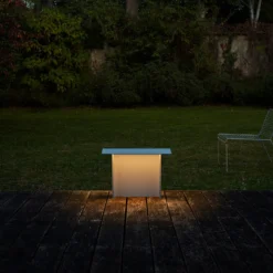 Luceplan Fienile baliza LED 32cm gris claro