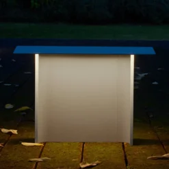 Luceplan Fienile baliza LED 32cm gris claro