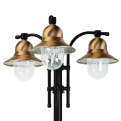3 luces farola Toscane, negra