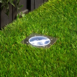 Lugo foco de suelo LED empotrable, IP44, 10,5 x 10,5 cm