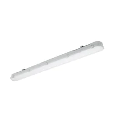 Luminaria LED con difusor para empotrar RESISTO, gris, 120 cm, 17 W, 840, IP66