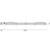 Luminaria LED con difusor RESISTO, gris, 120 cm, 34 W, 840, IP66