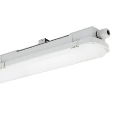 Luminaria LED con difusor RESISTO, gris claro, 150 cm, 56 W, 840 IP66
