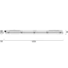 Luminaria LED con difusor RESISTO, gris claro, 120 cm, 34 W, 840 IP66