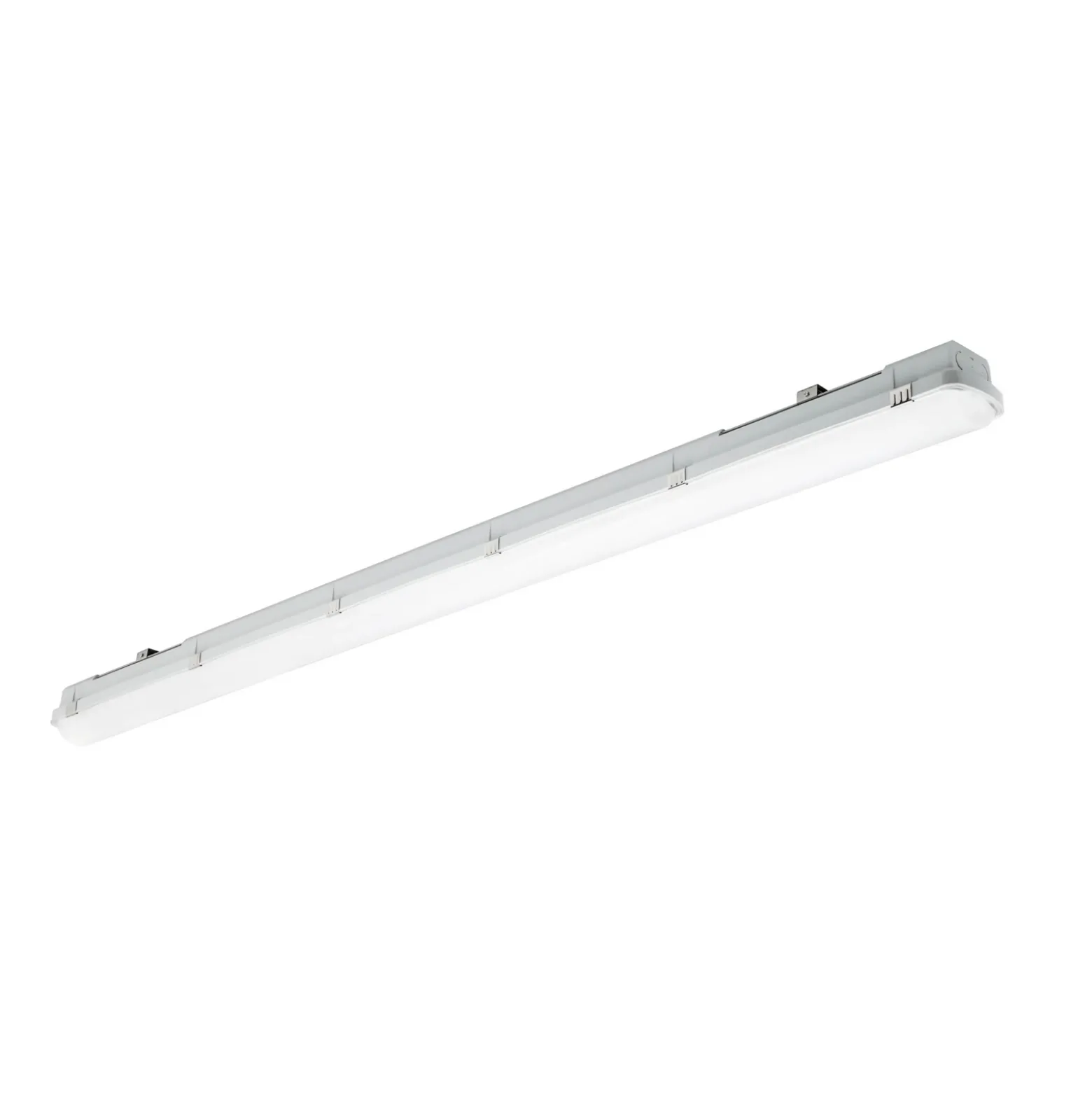 Luminaria LED con difusor RESISTO, gris claro, 150 cm, 42 W, 840 IP66