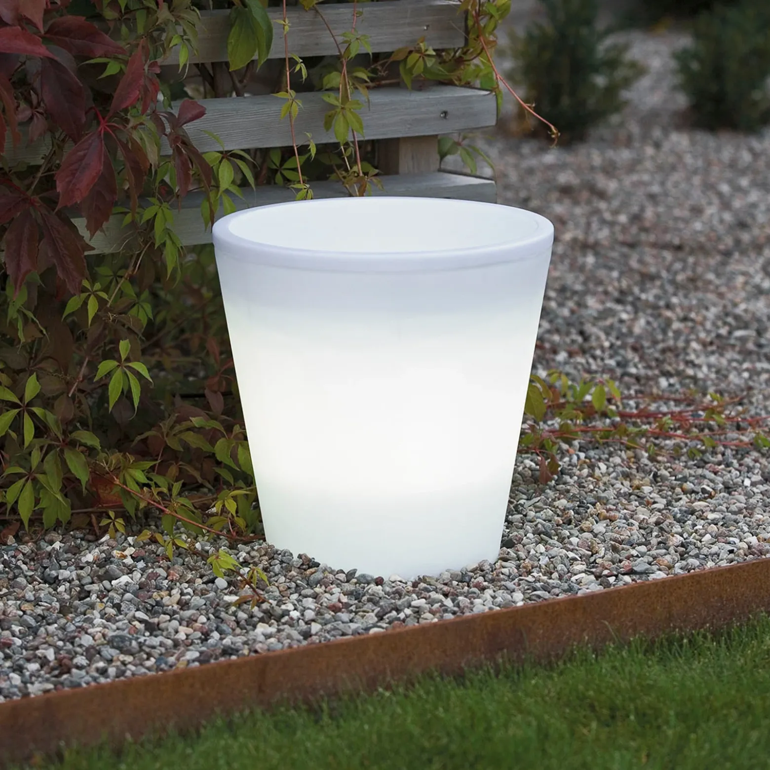Maceta LED Assisi iluminada Ø 28 cm