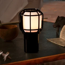 MARSET Chispa de terraza LED de batería IP44 negro