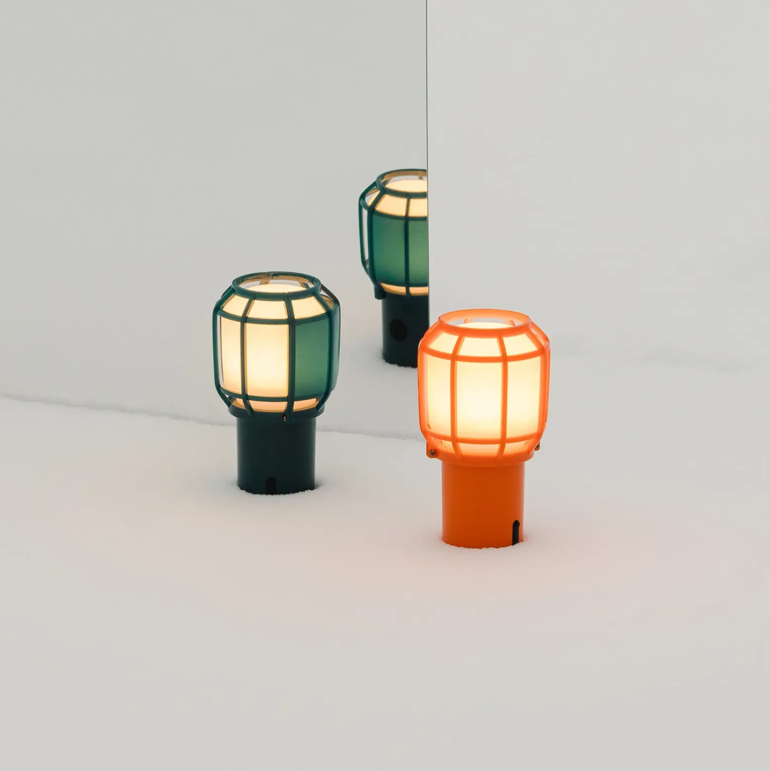 MARSET Chispa de terraza LED de batería IP44 verde