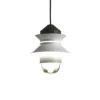 MARSET Lámpara colgante exterior Santorini, IP65, blanca