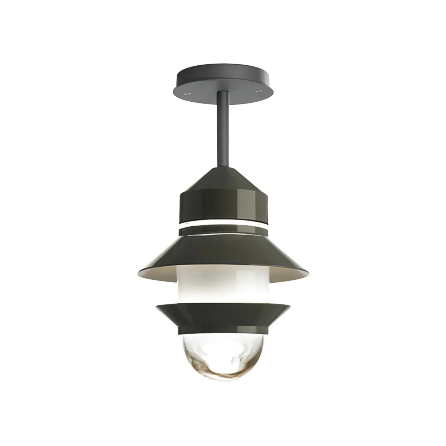 MARSET Plafón para exterior Santorini, IP65, gris