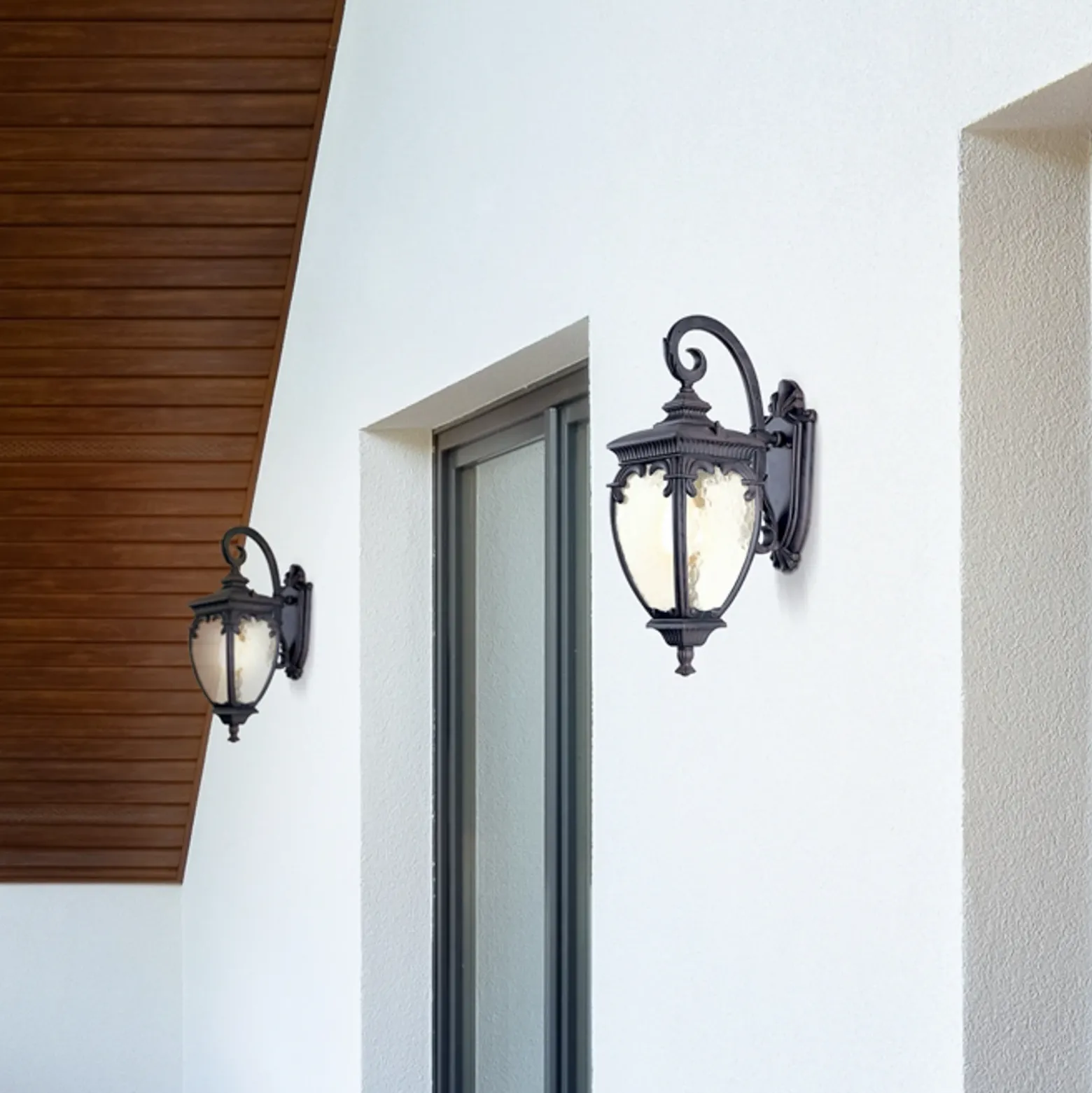 Maytoni Fleur aplique de exterior, bronce