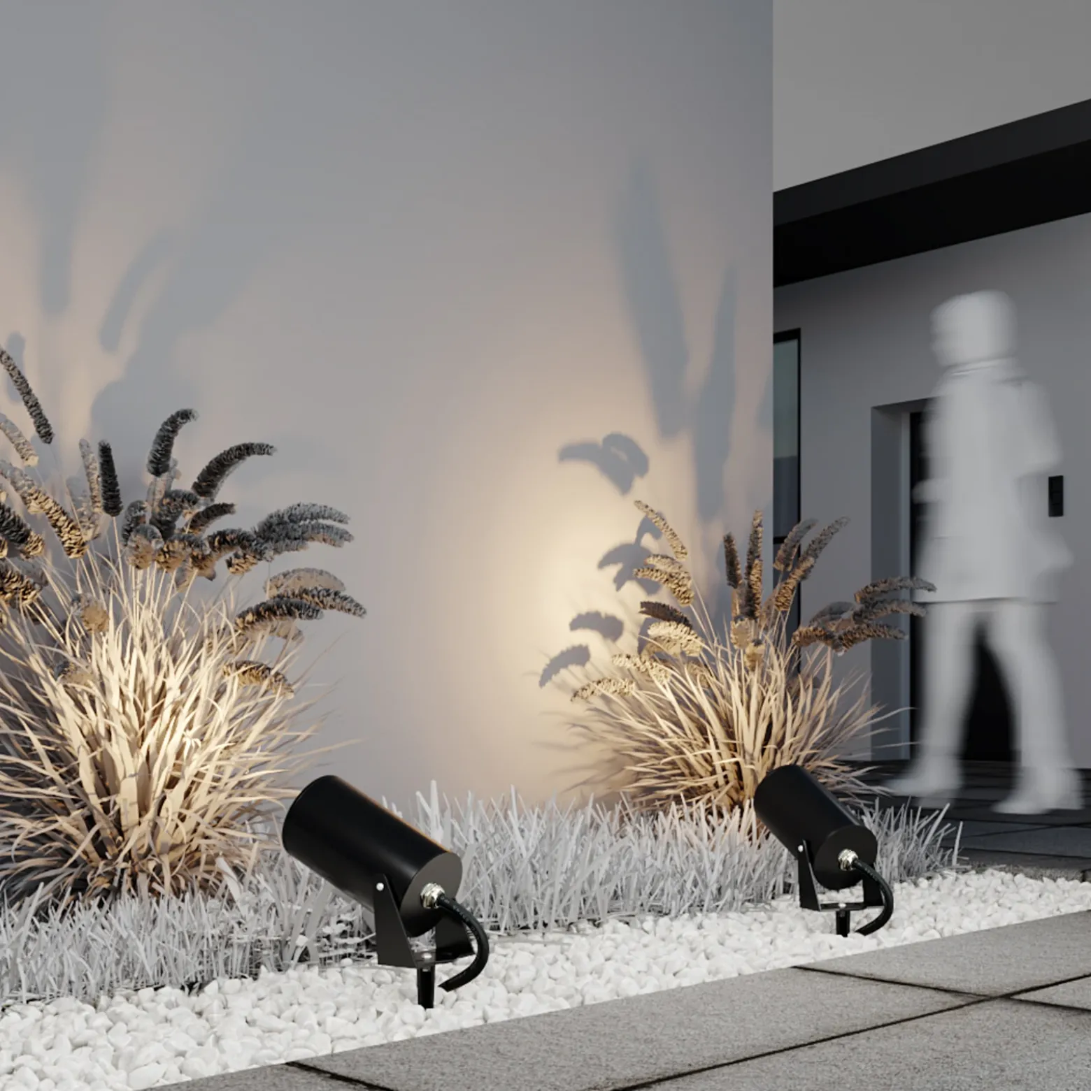 Maytoni foco LED con pica Bern, grafito, Ø 13 cm, IP65