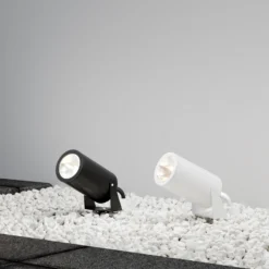 Maytoni foco LED con pica Bern, grafito, Ø 13 cm, IP65