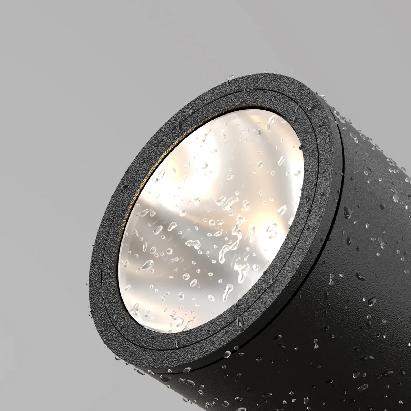 Maytoni foco LED con pica Bern, grafito, Ø 13 cm, IP65