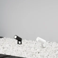 Maytoni Foco LED con pica Berna, grafito, Ø5,5cm, 5W, IP65