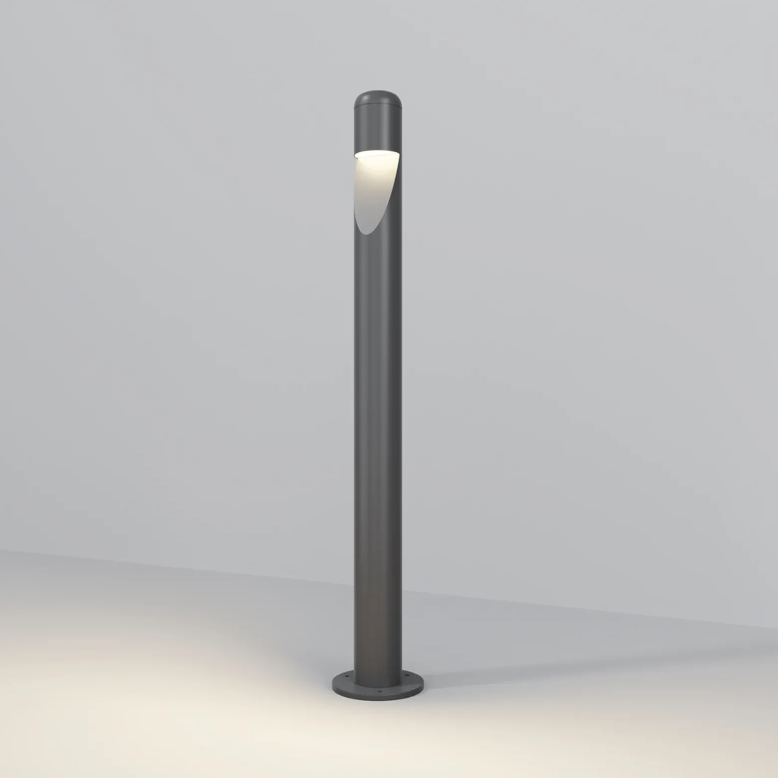 Maytoni Hagen Bolardo luminoso LED, 3000K, grafito