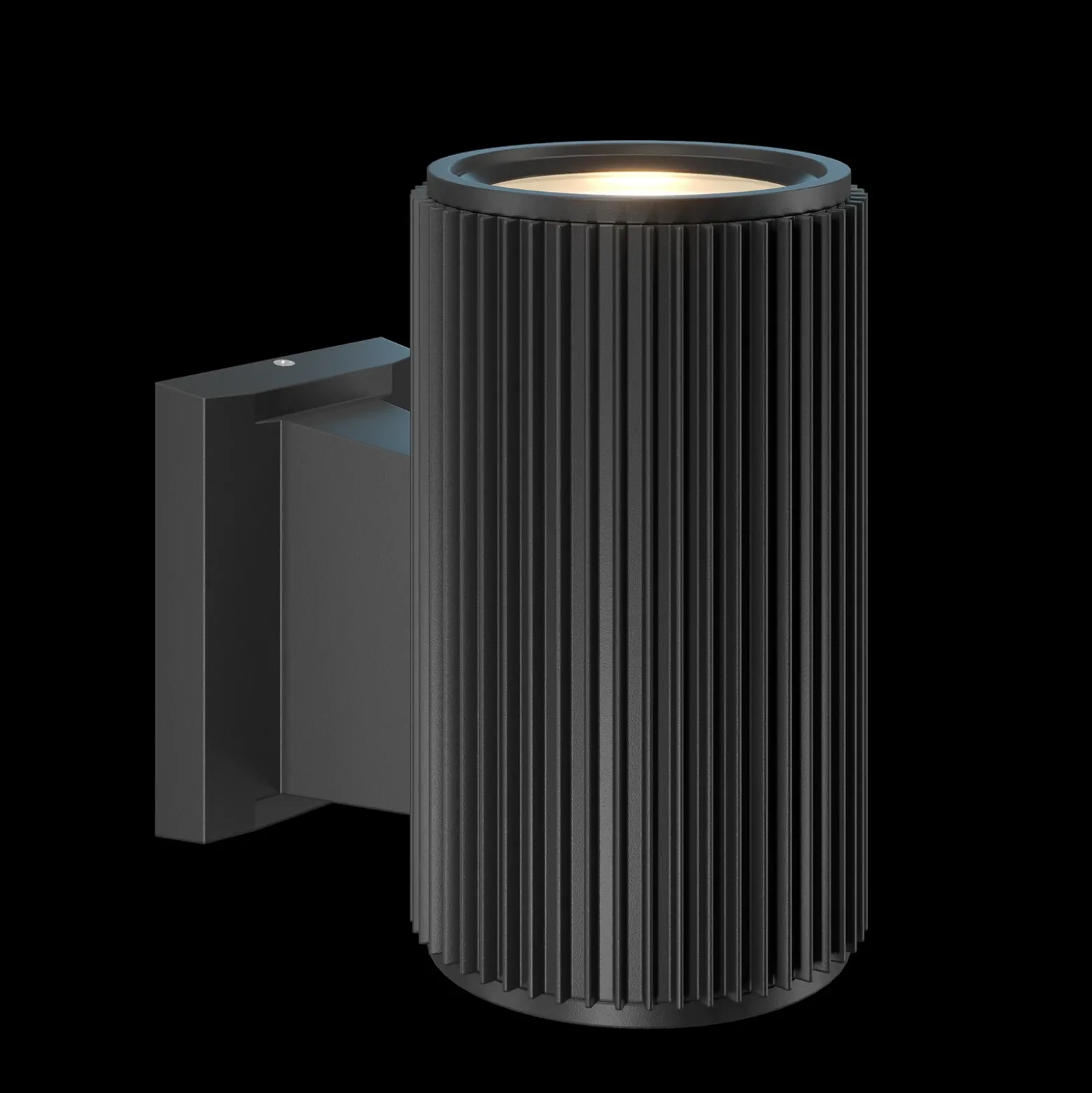 Maytoni Rando aplique de exterior, 1 luz, negro