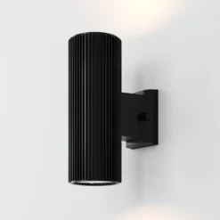 Maytoni Rando aplique de exterior, 2 luz, negro