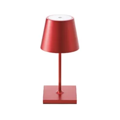 Mini lámpara LED recargable de sobremesa Nuindie, Easy Connect, roja,