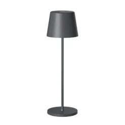 Müller Licht tint Lámpara de mesa LED recargable Dalia, aluminio antracita