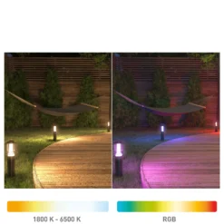 Müller Licht tint Petunia Juego de 3 bolardos luminosos LED para senderos