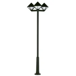 Moderna farola 181, negra, 3 luces