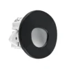 Molto Luce Lámpara empotrable LED Wall 68R Sina IP44 RD, negro