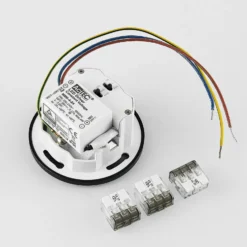 Molto Luce Lámpara empotrable LED Wall 68R IP44 RD, negro, CCT