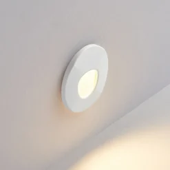 Molto Luce Lámpara empotrable LED Wall 68R Sina IP44 RD, blanco, CCT