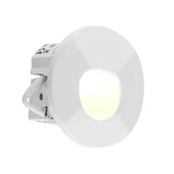 Molto Luce Lámpara empotrable LED Wall 68R Sina IP44 RD, blanco, CCT